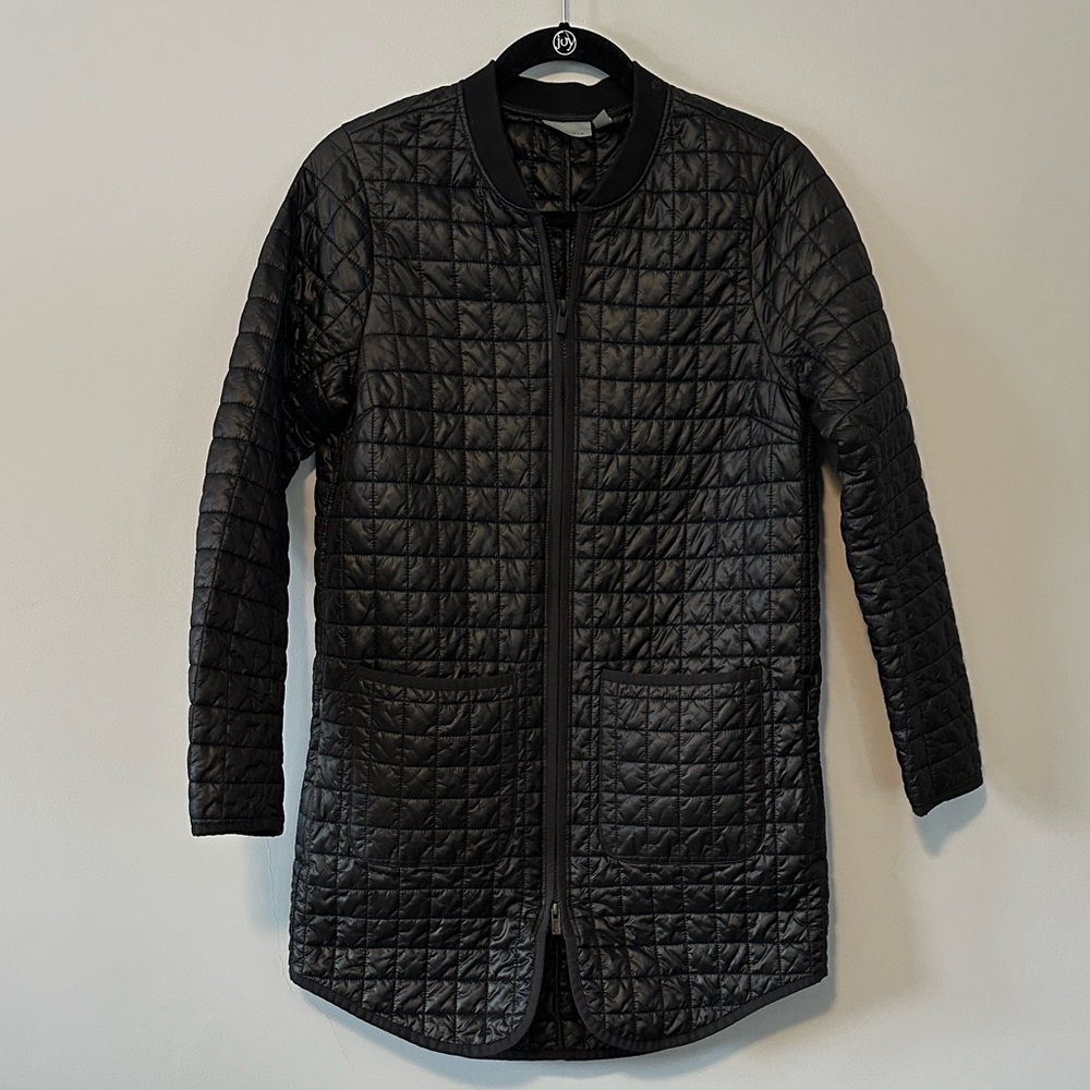 Athleta Women's Black Quilted Light Puffer Jacket